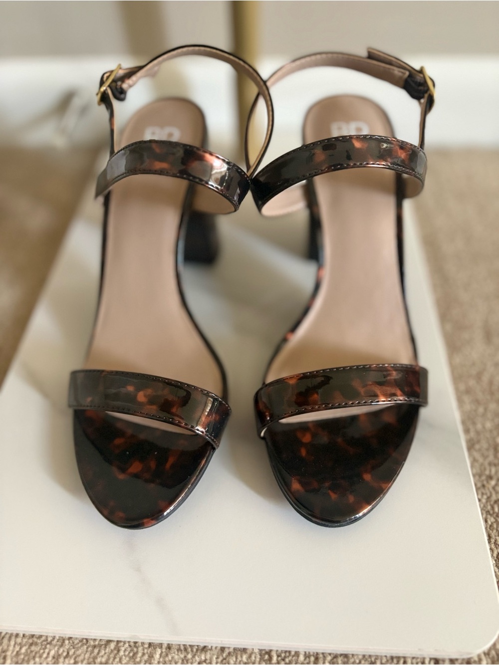 BP. ‘Lula’ Tortoiseshell Block Heel Sandals - Women